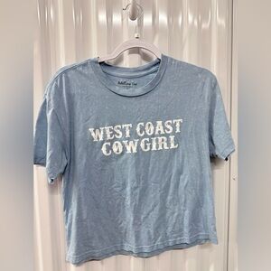 Rebellious One Blue 'West Coast Cowgirl' T-Shirt